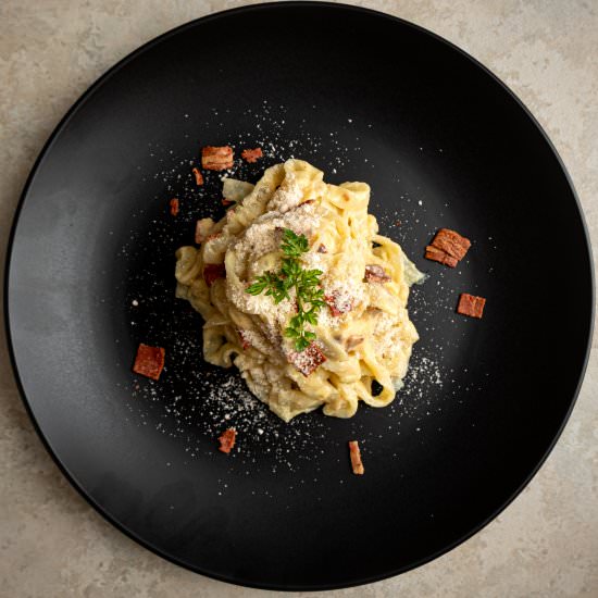 Vegan Carbonara - Recipe photo by Diabetic Vegan