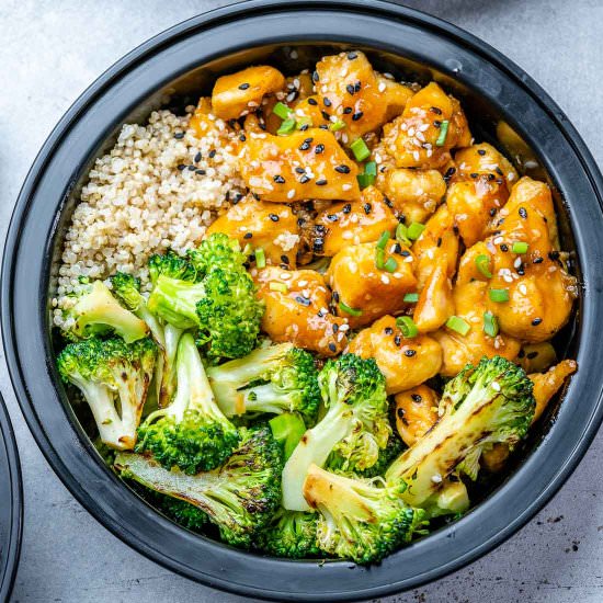 HONEY GARLIC CHICKEN MEAL PREP - Recipe photo by healthyfitnessmeals