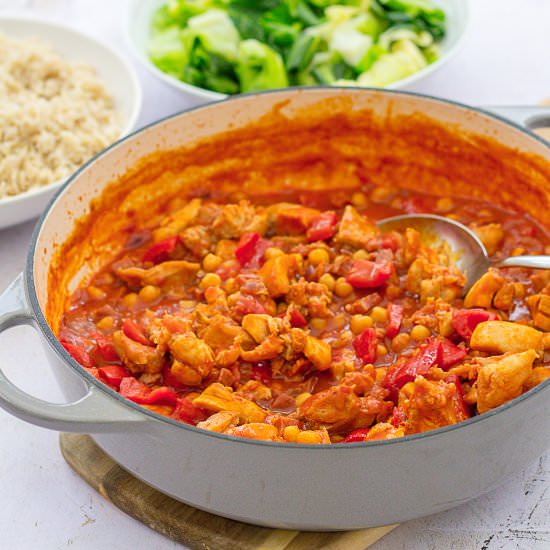 Chicken, Chorizo and Chickpea Stew - Recipe photo by easypeasyfoodie