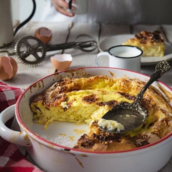 Simple Savory Egg Pie With Fillo - Recipe photo by allthatsjas
