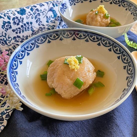 Lotus Root Dumpling - Recipe photo by Homemade Japanese Food