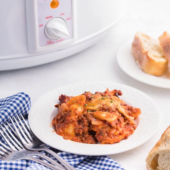 Slow Cooker Ravioli Lasagna - Recipe photo by simplystacie