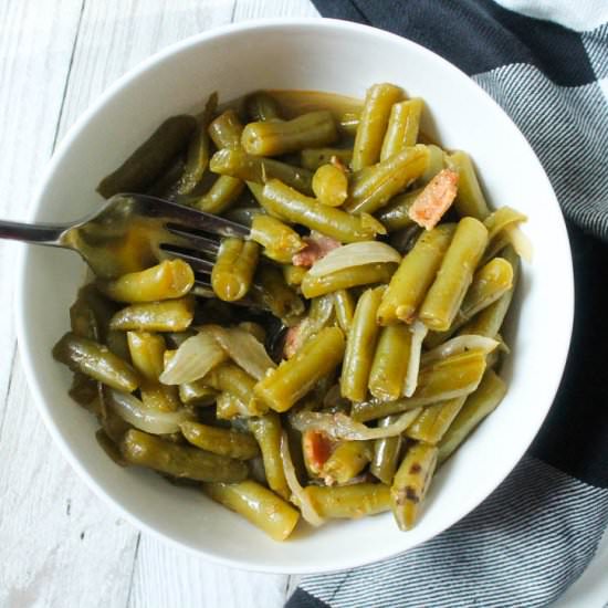 Stovetop Southern Green Beans - Recipe photo by blessthismeal