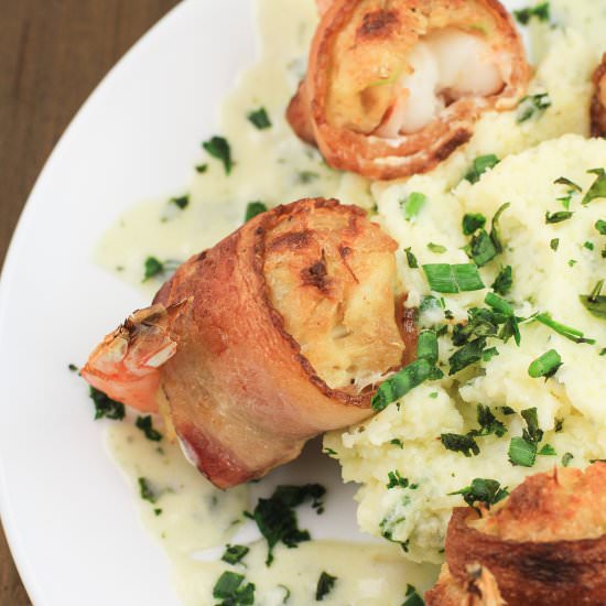 Bacon-Wrapped Crab-Stuffed Shrimp - Recipe photo by EricasRecipes