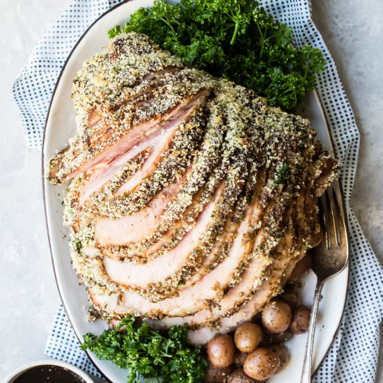 Baked Ham with Crumb Topping - Recipe photo by culinaryhill