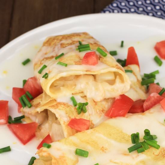 Chicken and Potato Crepes - Recipe photo by EricasRecipes