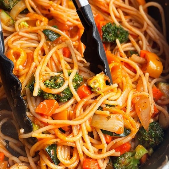 Instant Pot Vegetable Pasta - Recipe photo by 1PotRecipes