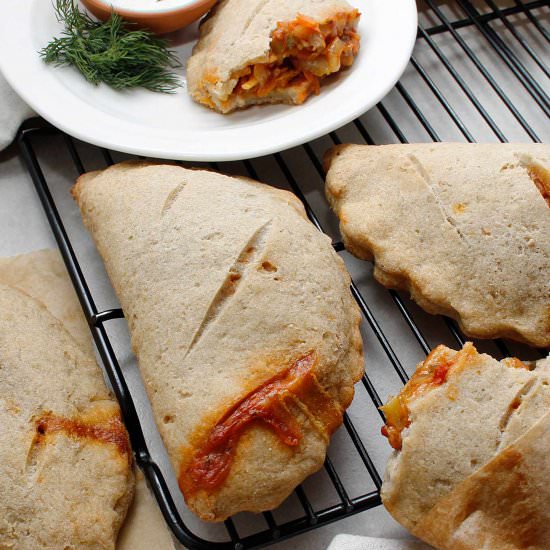 Sourdough Calzones GF Vegan - Recipe photo by fresh is real