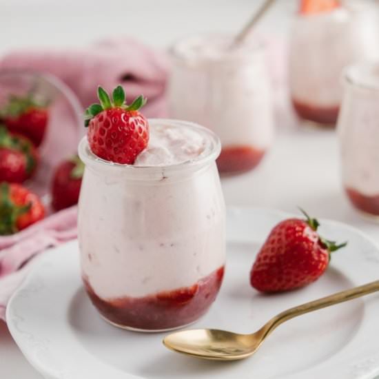 Easy Strawberry Mousse - Recipe photo by noshingwiththenolands