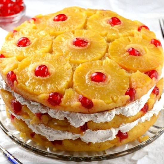 Vegan Pineapple Upside-Down Cake - Recipe photo by Veganiac