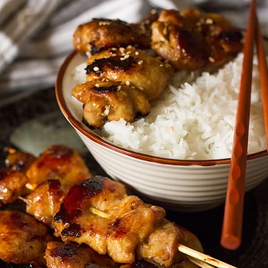 Teriyaki Chicken Skewers Recipe - Recipe photo by MunatyCooking