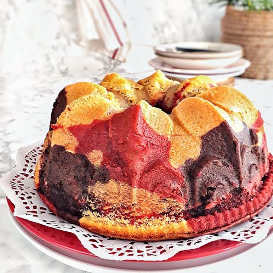 RV&CHOCOLATE MARBLE CAKE - Recipe photo by MyHomeDiaryinTurkey