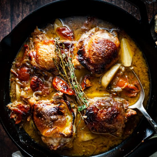 Vinegar braised chicken - Recipe photo by katethebaker