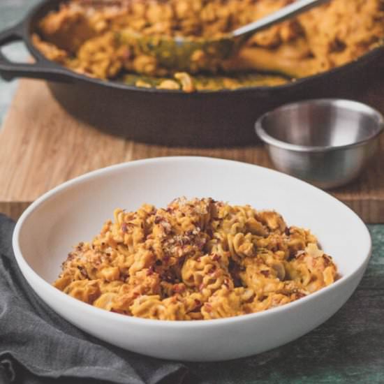 sweet potato vegan mac and cheese - Recipe photo by closedloopcooking