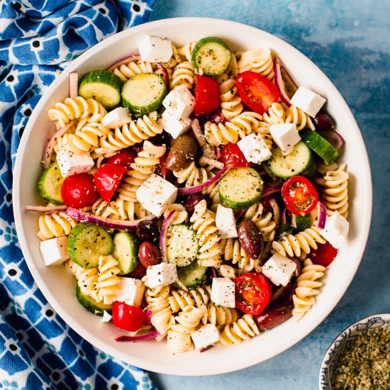 Greek Pasta Salad - Recipe photo by deliciouslymediterranean