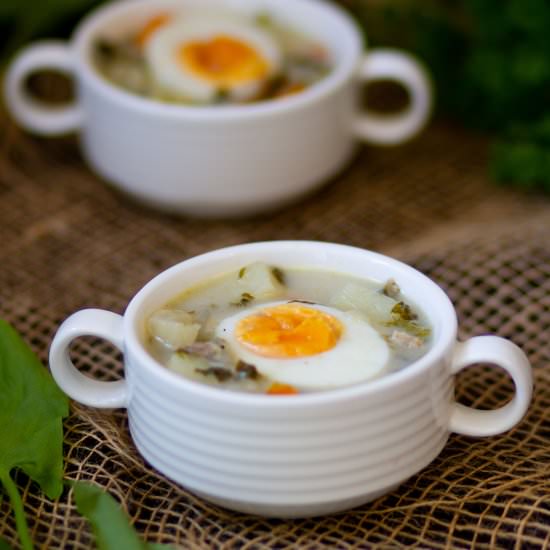 Sorrel soup - Recipe photo by mecooks.com