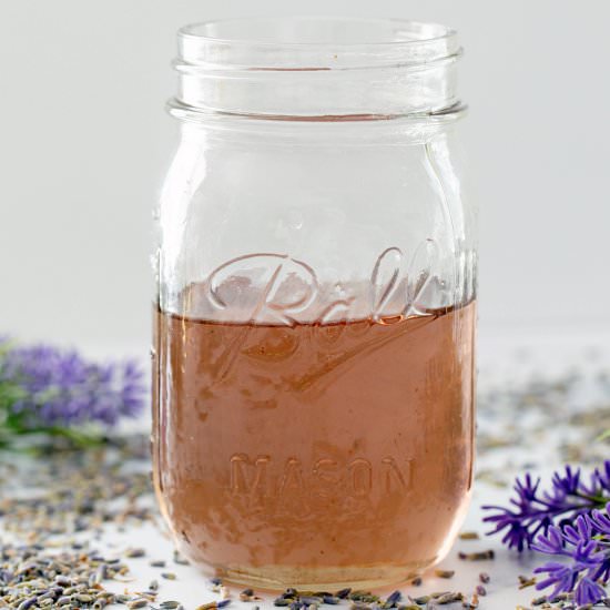 Lavender Simple Syrup - Recipe photo by Wearenotmartha
