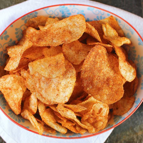 DIY Barbecue Potato Chips - Recipe photo by PalatablePastime