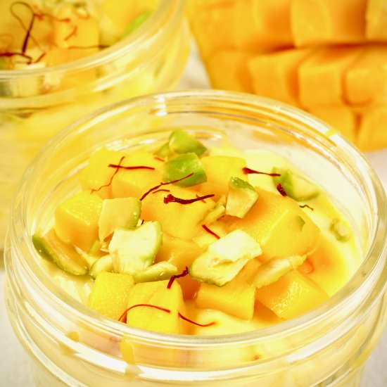 Indian Mango Fruit Custard - Recipe photo by MyIndianStove