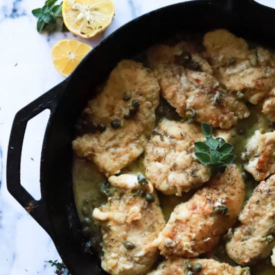 Easy Chicken Piccata - Recipe photo by butternutandsage