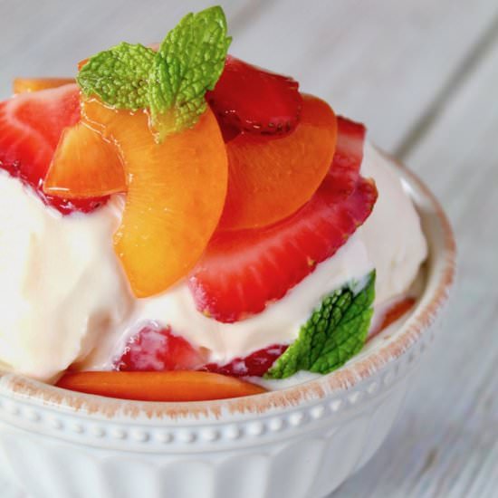 Mint Simple Syrup with Fruit - Recipe photo by cookingontheweekends