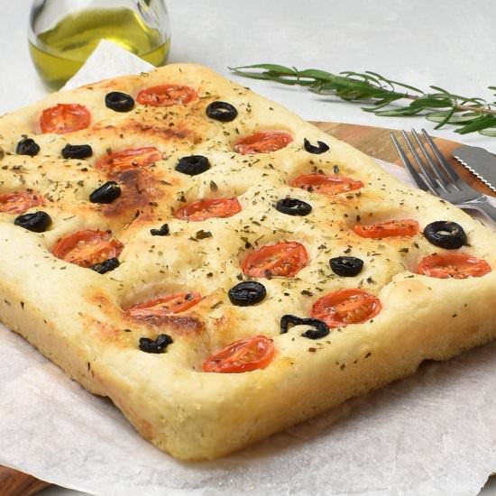 No Knead Focaccia - Recipe photo by recipepocket.com