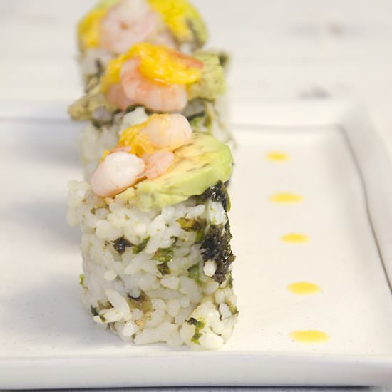 Avocado & Prawn Sushi - Recipe photo by Hungry PeePor