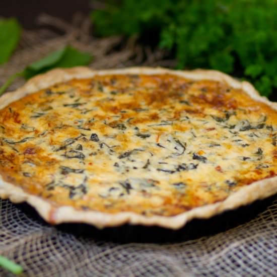 Sorrel quiche - Recipe photo by mecooks.com