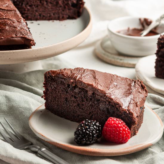 Vegan Chocolate Cake - Recipe photo by itsnotcomplicatedrecipes