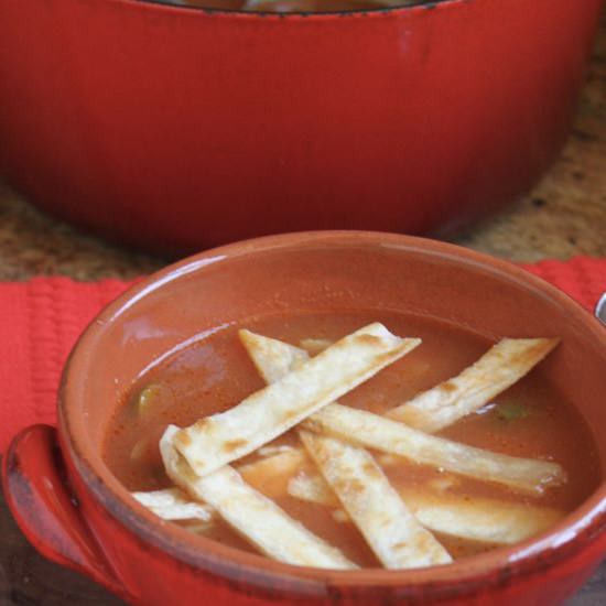 quick and easy tortiila soup - Recipe photo by christinascucina