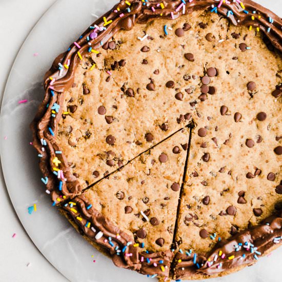 Gluten-Free Cookie Cake - Recipe photo by saltedplains
