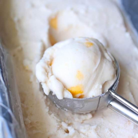 Dairy Free Peach Ice Cream - Recipe photo by nicolenared