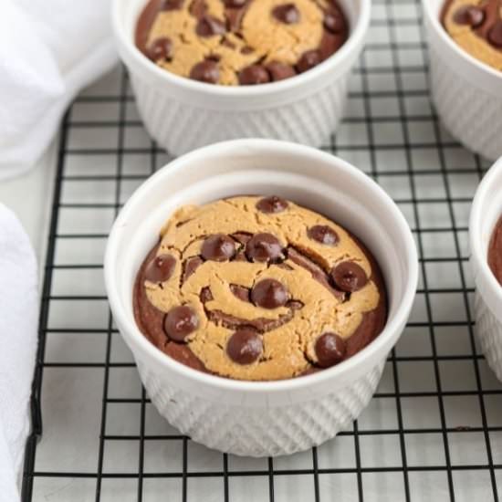 PB Chocolate Blended Baked Oats - Recipe photo by whollytasteful