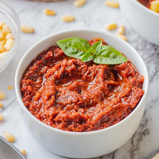 Red Pesto Sauce - Recipe photo by eatdessertsnack