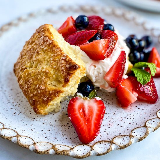 Breakfast Strawberry Shortcake - Recipe photo by cooksleepread