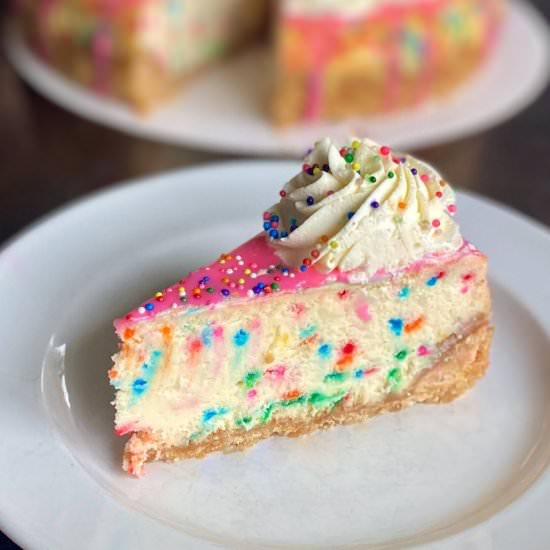 Funfetti Cheesecake - Recipe photo by Sweet Girl Treats