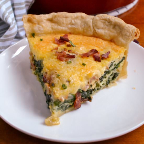 Spinach Quiche - Recipe photo by Small Town Woman