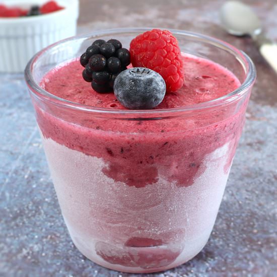 Triple berry ice cream - Recipe photo by Food From Portugal