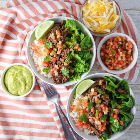 Instant Pot Beef Barbacoa Bowls - Recipe photo by Tastefulventure