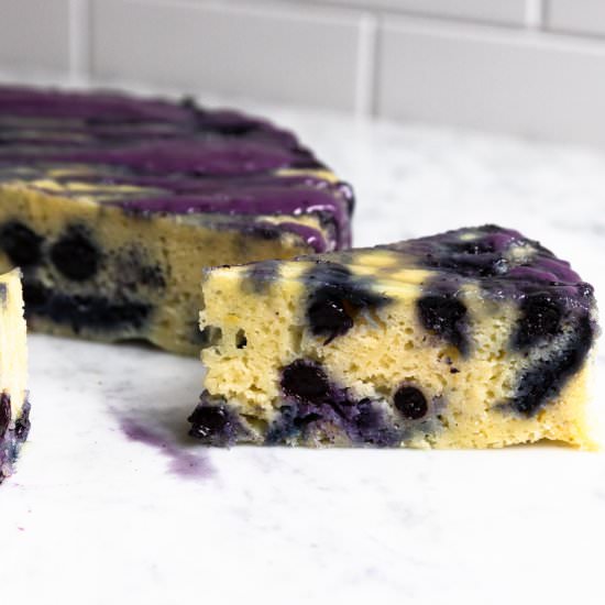Lemon Blueberry Stovetop Cake - Recipe photo by Cinnamon Shtick