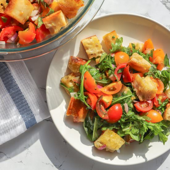 Tuscan Panzanella Salad - Recipe photo by The Fresh Fig
