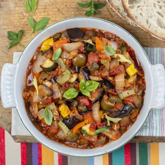 Grilled Caponata - Recipe photo by a zest for life
