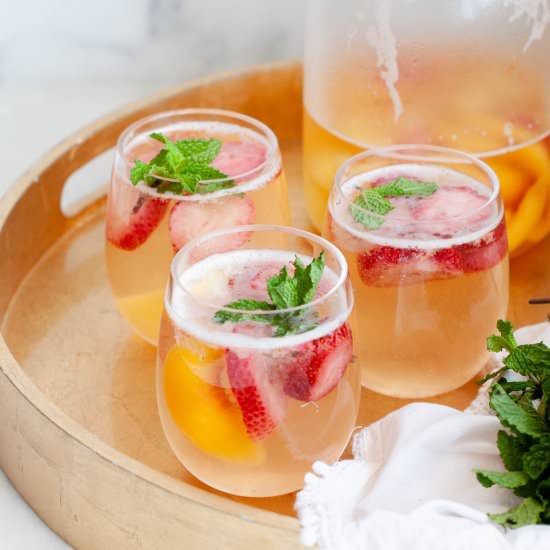 Easy White Sangria Recipe - Recipe photo by erinliveswhole