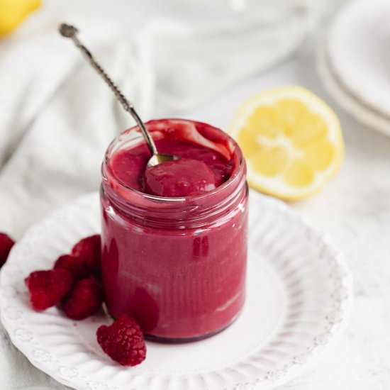 Raspberry Curd - Recipe photo by FlouringKitchen