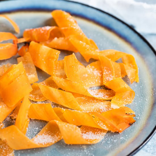 Candied Carrot Curls - Recipe photo by culinaryhill