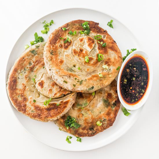Toasted Cumin Scallion Pancakes - Recipe photo by bakeroise
