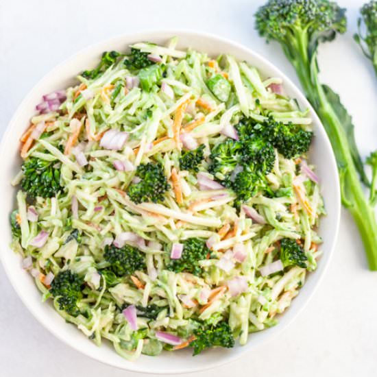 Broccolini Slaw - Recipe photo by Kitchenskip