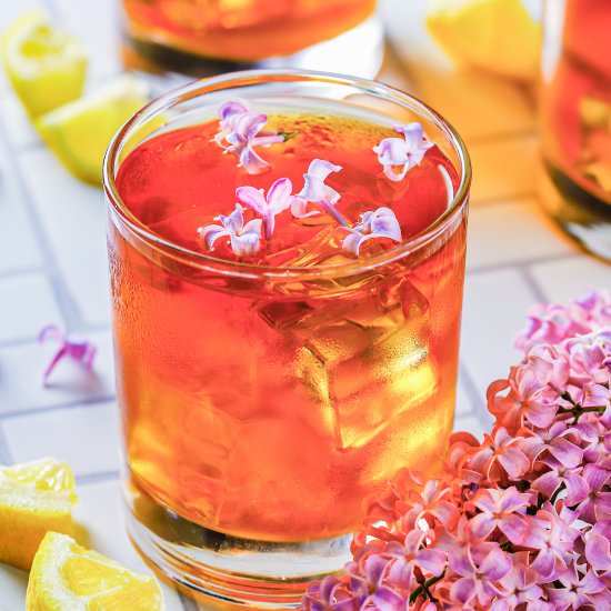 Lilac Tea - Recipe photo by whatsteveeats