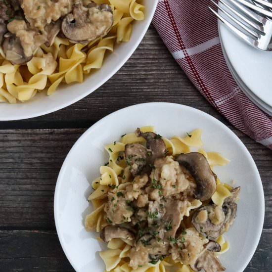 Savory Pasta with Mushrooms - Recipe photo by piece.of.lulu