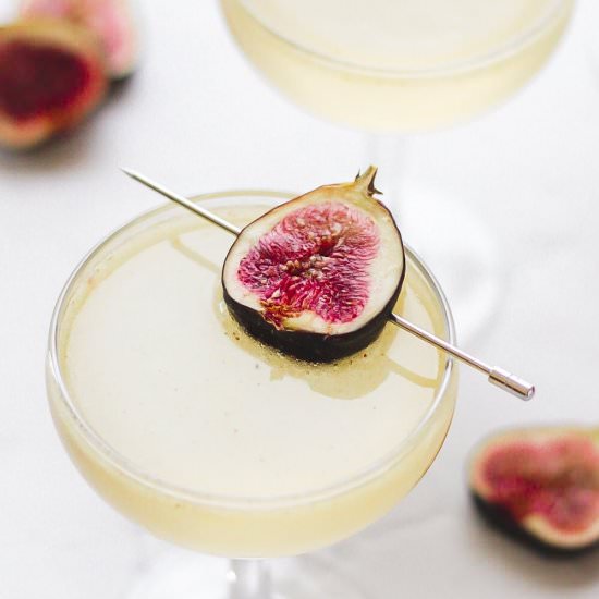 Sparkling Fig Cocktail - Recipe photo by barleyandsage